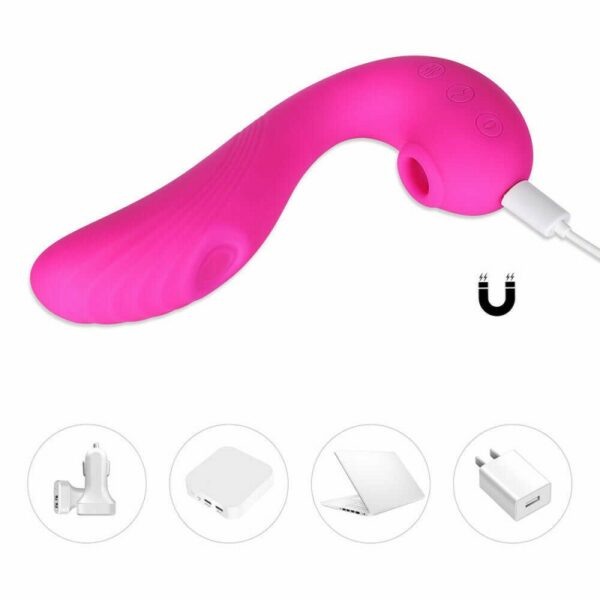 Angel - Vibromasseur clitoridien 3 en 1 - Rose – Image 6