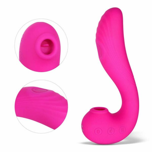 Angel - Vibromasseur clitoridien 3 en 1 - Rose – Image 4