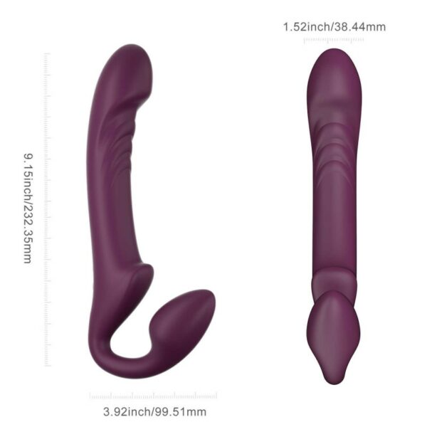Bliss strap-on sans harnais tête rotative télécommandé – Image 2